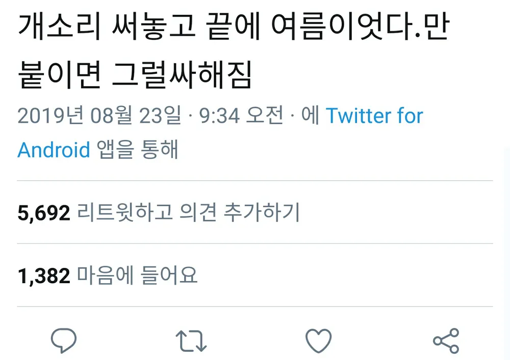 여름이었다