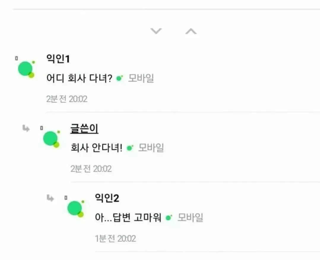 회사 안다녀