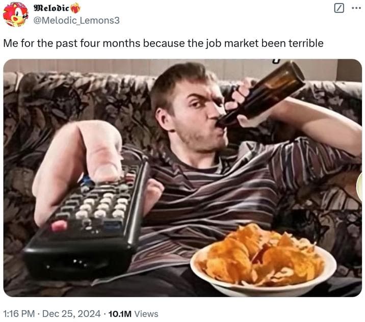 Guy Sipping Beer on a Couch